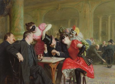 The Carnival at the Hotel Ferraille, 1901 by Remy Cogghe